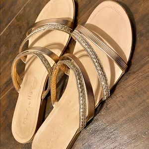Gold sandals